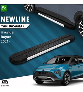 S-Dizayn Hyundai Bayon NewLine Aluminyum Yan Basamak 173 Cm 2021-2024 A+ Kalite
