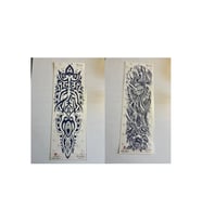 Tribal Anka 3 Hafta Kalıcı 2 Adet Birden Tam Kol Bacak Geçici Dövme 46 cm