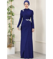 Masal Tesettür Abiye Siyah