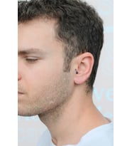 Erkek Mavi Çelik Piercing Tragus Helix Kıkırdak 8 mm