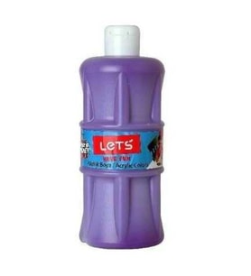 Lets Akrilik Boya 500 ML Mor Akrilik Boya (Karışık)