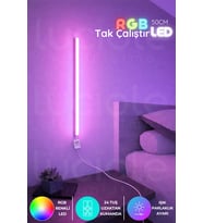 Şerit LED Uzaktan Led masa gece lamba - Yatak Üstü, Tv Yanı ,oturma Odası - Rgb 50 cm miniled3