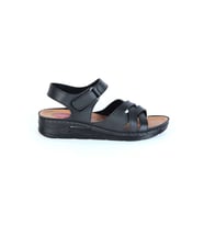 Moda Ayakkabı 23-110 Serra Siyah Bayan Sandalet
