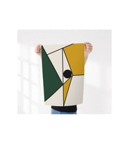 Çerçevesiz Poster - Modern Soyut Geometrik Dekoratif Duvar Posteri- Duvar Dekoru-Dijital Baskı (Çok Renkli)