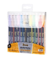 Brons Akrilik Marker İnce Uçlu 12 Renk Set 