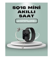 Mey İthalat® SQ-16 Mini Series 10 Akıllı Saat – 3 Kordon + Hediye Bileklik