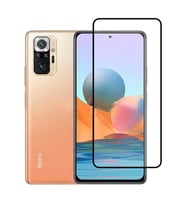 Xiaomi Redmi Note 10 Pro Ekran Koruyucu Full Tam Kaplayan Kavisli Tempered Cam (Siyah)