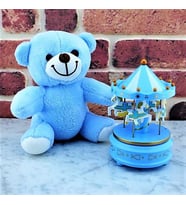 Peluş Ayıcık Ve Atlıkarınca Müzik Kutusu