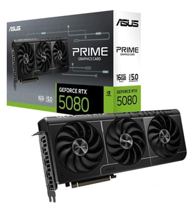 ASUS VGA PRIME-RTX5080-16G-NVIDIA-GEFORCE-RTX 5080-16GB GDDR7-256bit--OC-HDMI-3xDP-DLSS4 EKRAN KARTI