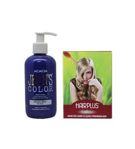 Jeans Color Saç Boyası Mavi Rüya 250ml Ve Hairplus Saç Açıcı