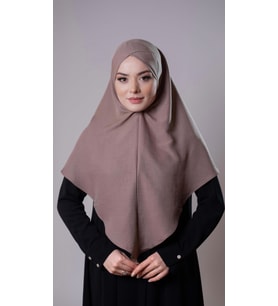 Vizon Pratik Hazır Geçmeli Tesettür Eşarp Pamuk Caz Kumaş Tek Katlı Çapraz Hijab 2305_10