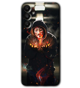 Galaxy A05s Kılıf HD Desen Baskılı Kılıf - V for Fire