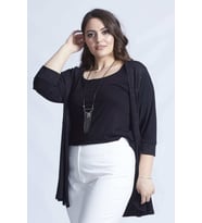 2555 Gizli Cep Modeline Sahip Büyük Beden Pantolon Beyaz