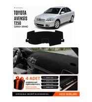e-biz TOYOTA AVENSİS EKRANSIZ T250 (2003-2008) Uyumlu Torpido Örtüsü, Torpido Kılıfı - Siyah - TO002