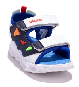 Vicco 321F24Y204CN Hilda Mavi Ortopedik Günlük Işıklı Erkek Çocuk Spor Sandalet