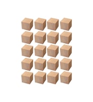 Ticon Ahşap Küp 2x2x2 20'li Paket Naturel