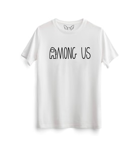 Among US Baskılı Çocuk Beyaz Tshirt