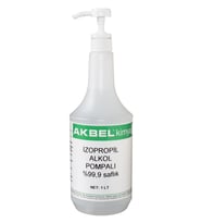 Akbel Izopropil Alkol Pompa Aparatlı 1 lt %99,9 Saflıkta Akbel