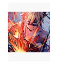 My Hero Academia Bakugou Tablo Ahşap Poster Dekoratif