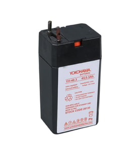 Yokohama YH-40.3 4 Volt - 0.3 Amper Akü (25.5x19.5x48 mm) (Siyah)