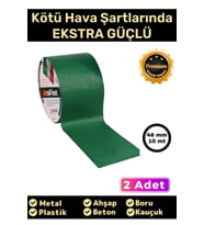 Süper Güçlü Su Geçirmez Sızdırmaz Yeşil Renk Çok Amaçlı Tamir ve İzolasyon Bandı 48mm x 10m - 2 Adet