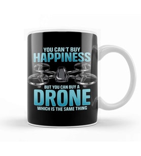 You Can't Buy Happiness But You Can Buy A Drone Kupa Bardak Porselen