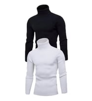 2 Adet Unisex Kaşkorse Boğazlı Full Likralı Fitilli Body Kazak