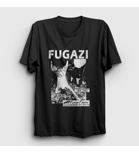 Presmono Unisex Siyah Poster Florida Fugazi T-Shirt 555701tt
