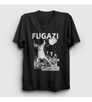 Presmono Unisex Siyah Poster Florida Fugazi T-Shirt 555701tt