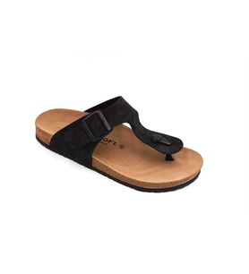 Fly Soft Mıkanos S903 Poli Hafif Taban Tokalı Erkek Terlik SİYAH