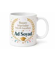 Tebrik Hediyesi Kişiye Özel Baskılı Kupa Bardak Anlamlı Hediye