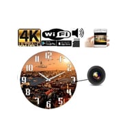 Duvar Saati Gizli Wifi Kamera 4k Canlı Izleme Ve Kayıt