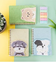 BAM Spiralli Köpek Tasarımlı Defter