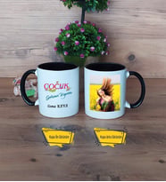 Çocuk Gelişim Uzmanı Kupa Bardak Siyah Fotoğraflı Öğretmenler Günü Hediyesi