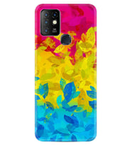 INFINIX Hot 8 9 10 11S Hot 10 Play 10T Kılıf Desemli Silikon Yapraklar 1634