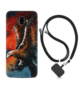 Samsung J6 Plus J7 Prime J7 Pro M20 Kılıf Boyun Askılı Silikon Kartal Uçarken 1718