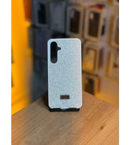 Samsung S24 FE Uyumlu Taş Desenli Silikon Yumuşak Kılıf (Beyaz)