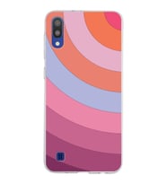 Samsung Galaxy M10 Kapak Renk Cümbüşü Tasarımlı Şeffaf Silikon Kılıf
