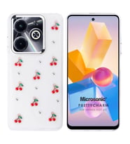 Microsonic Infinix Hot 40i Kılıf PrettyCharm Cherry (Kırmızı)