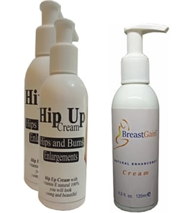 Hip Up Hipup Kalça Kaldırma,büyütme,sıkılaştırıcı Krem 120 ml 2 ADet+BREASTGAIN Toparrlayıcı GöğüsBa