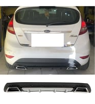 Ford Fiesta MK7 Gri Difüzör Çiftli Kare Egzoz Görünümlü D Tip Difizör