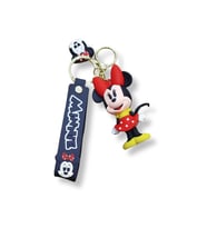 Minie Mouse Premium 3D Figürlü Bilek Kayışlı Anahtarlık - Siyah - 1 ADET