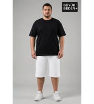 Erkek Büyük Beden Şort 3XL-6XL Rahat Kesim Diz Altı Günlük Şort-SPR26BSR591