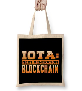 IOTA Next Generation Blockchain Cryptocurrency Bez Çanta Uzun Saplı