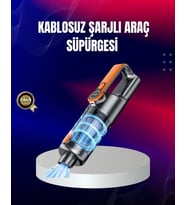Taşınabilir Şarjlı El Süpürgesi Çok Yönlü Temizlik 5 Başlıklı Numaratör Hediyeli