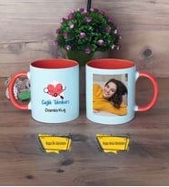 Sağlık Teknikeri Kupa Bardak Turuncu Fotoğraflı Tıp Bayramı Hediyesi