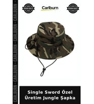 Single Sword Özel Üretim Jungle Şapka Macera Şapkası Güneş Korumalı Başlık Yürüyüş Aksesuarı