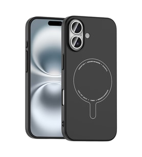 iPhone 17 Kılıf M-Safe Şarj Özellikli Kamera Korumalı Elio Sert PC Kılıf