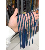 Hematit Taşı Rondela Kesim Parlak Mavi 4x2mm Doğal Taş Dizi