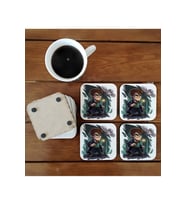 Ghostbastır Design Harry Potter Dekoratif Ahşap Bardak Altlığı Seti 035